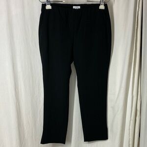 NEW J.Jill 4p 4 Black Premium Bi-Stretch Pull On Ankle Crop Pants NWT Crisp